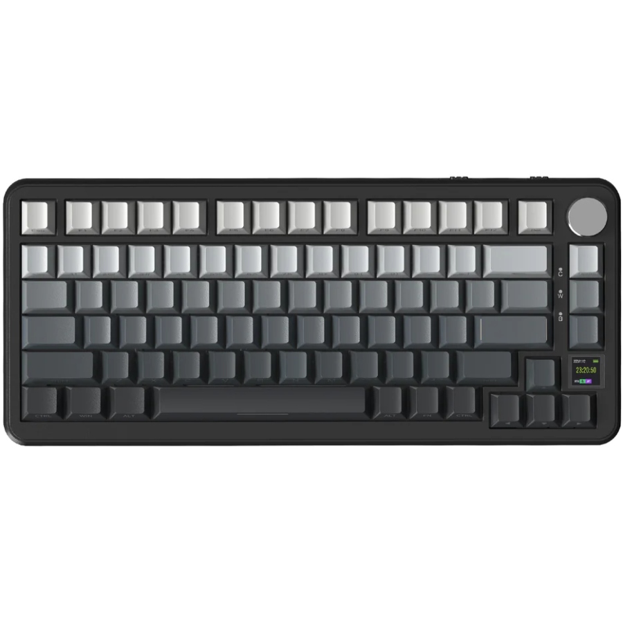 Клавіатура ігрова механічна Attack Shark X85PRO 82кл. RGB, Wireless, Moonlit Night (X85PROMN_AS) Чорний на малюнкі №1