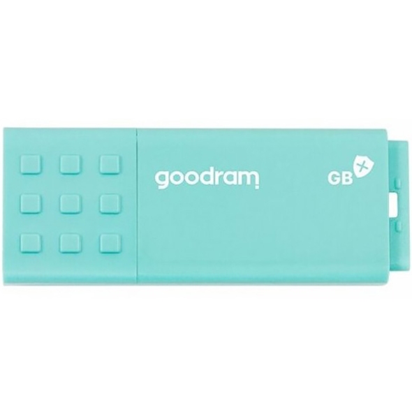 USB Flash GoodRAM 64GB USB 3.0 UME3 CARE Antibacterial, Retail (UME3-0640CRR11) Зелений на малюнкі №1