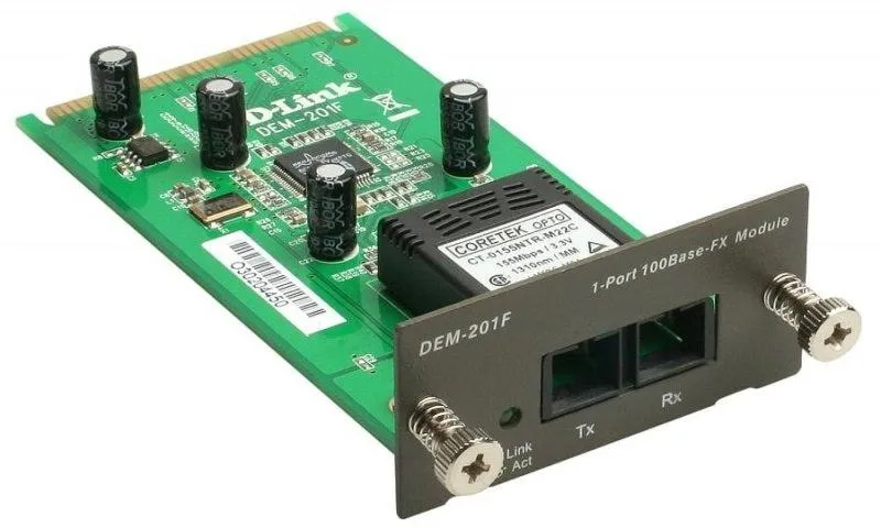 Модуль D-Link для комутаторів DES-3018/3026 (1 порт 100Base-FX) (DEM-201F) на малюнкі №1