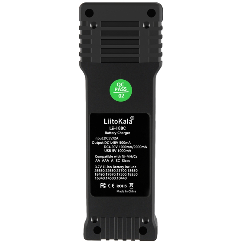 Зарядний пристрій LiitoKala Lii-100C, 1x(Lion/NiMH/NiCd), 2A, Power Bank function (Lii-100C) на малюнкі №2