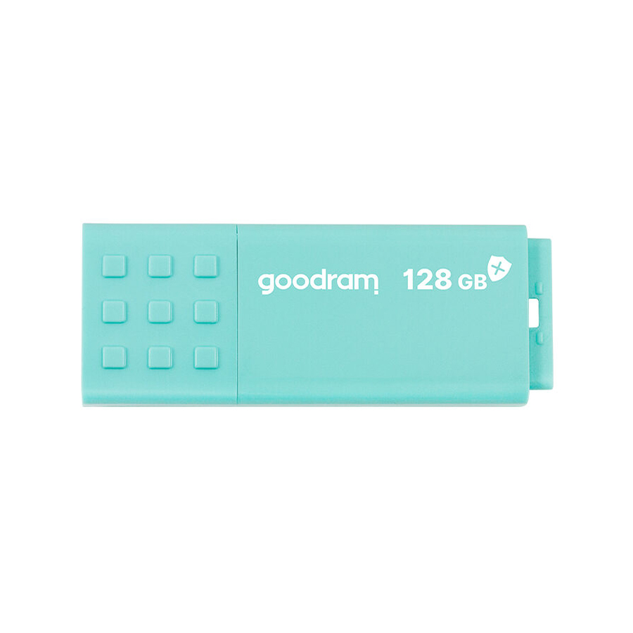 USB Flash GoodRAM 128GB USB 3.0 UME3 CARE Antibacterial, Retail (UME3-1280CRR11#) бірюзовий на малюнкі №1