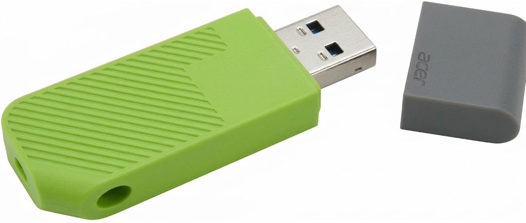 USB Flash Acer UP200 128GB USB 2.0 Green, Retail (BL.9BWWA.545) Зелений на малюнкі №2