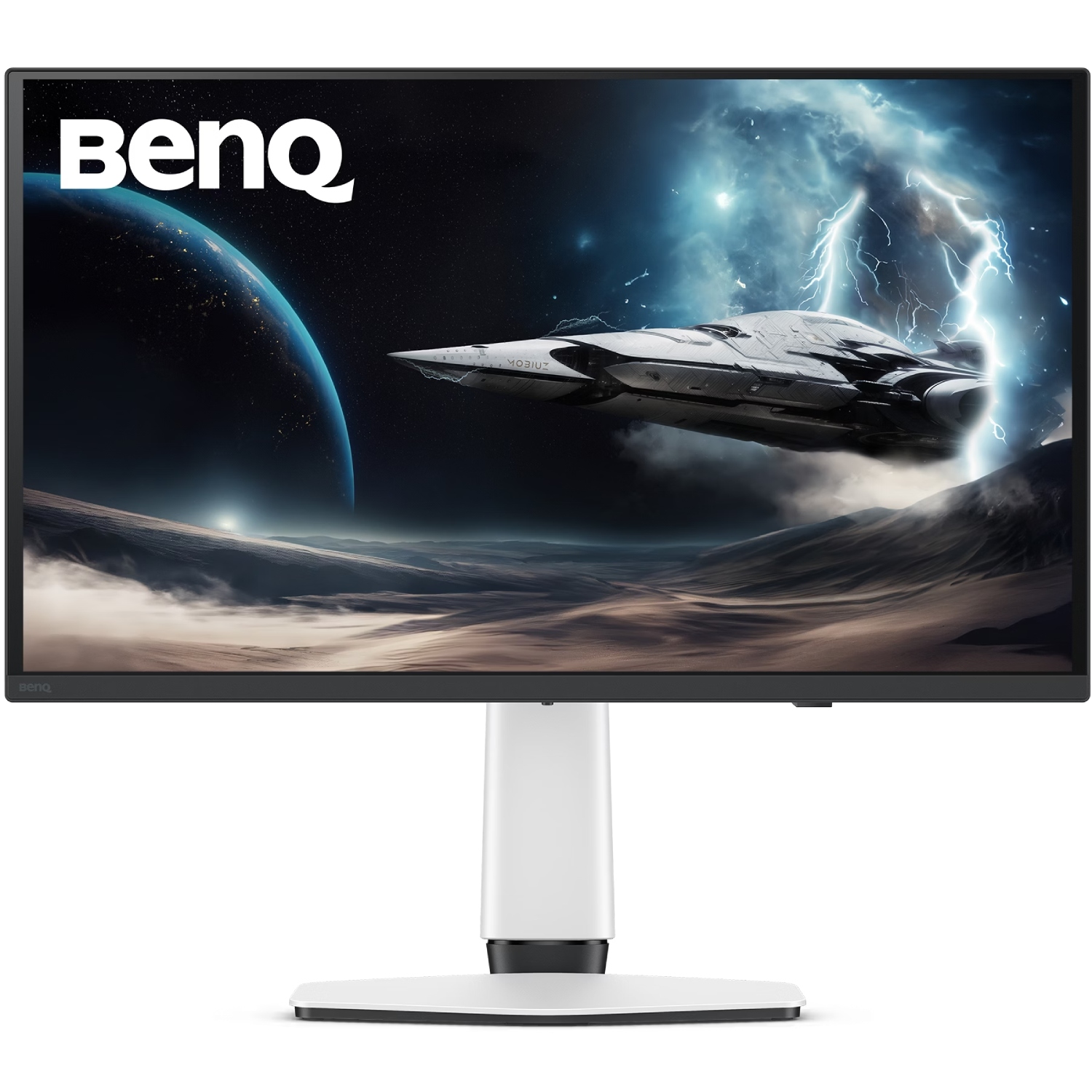 TFT 27 BenQ EX271QZ, OLED, QHD, 500Hz, HDMIx2, DP, USB-C, HAS, Pivot, білий (9H.LP3LA.TBE) білий/чорний на малюнкі №1