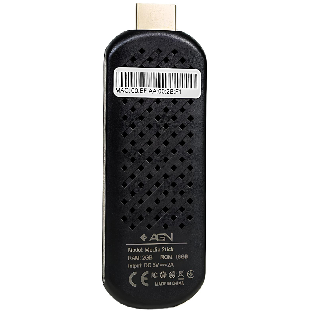 TV Медіаплеєр AGN Media Stick 2/16Gb/ Amlogic S905L3/ Android 14/ WiFi 2.4G+5G/ BT 5.4/ USB2.0/ чорн (AGNSTICK216) Чорний на малюнкі №3