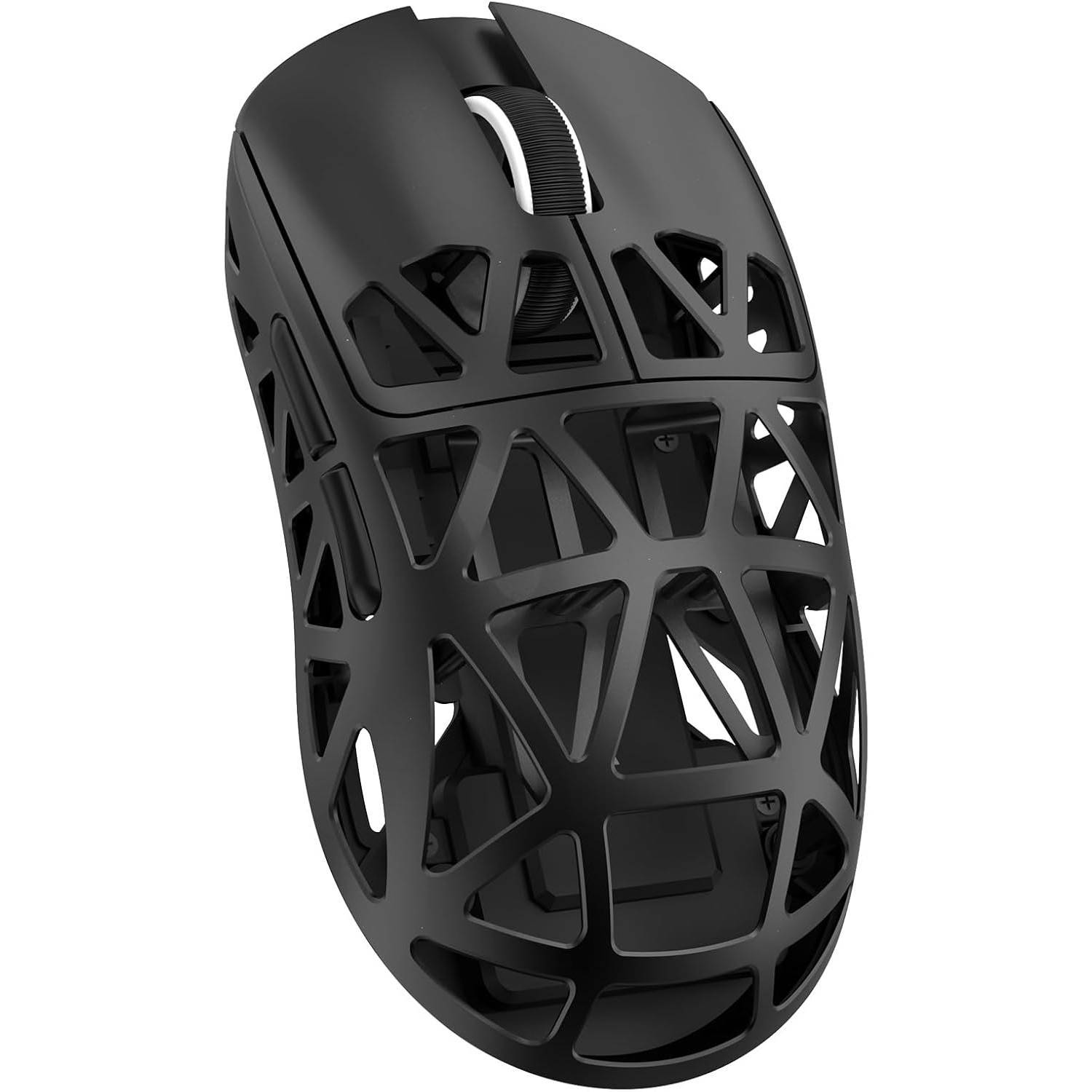 Мишка Attack Shark R2, Wireless/Bluetooth, 42000dpi, (PAW3950), 6кн, Black (R2B_AS) Чорний на малюнкі №2