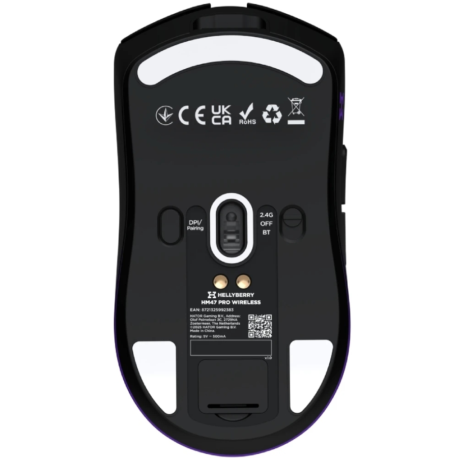 Миша HATOR Hellyberry HM47 PRO Black-violet gradient (HM47PRO_black_violet) на малюнкі №6