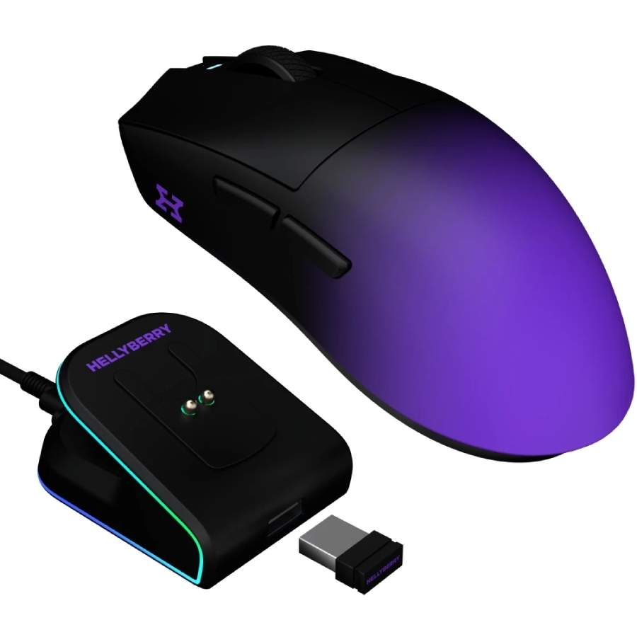 Миша HATOR Hellyberry HM47 PRO Black-violet gradient (HM47PRO_black_violet) на малюнкі №8