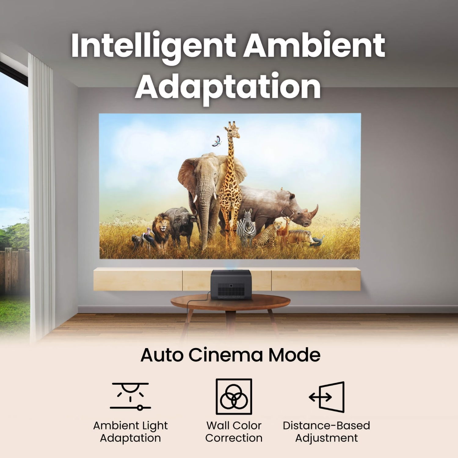 Проєктор BENQ GP520, DLP,4K UHD, ANSI 2600Lm,200000:1,Android11,2хHDMI,USB,Wi-Fi,BT5.0,16:9,сірий (9H.JT177.59E) на малюнкі №7