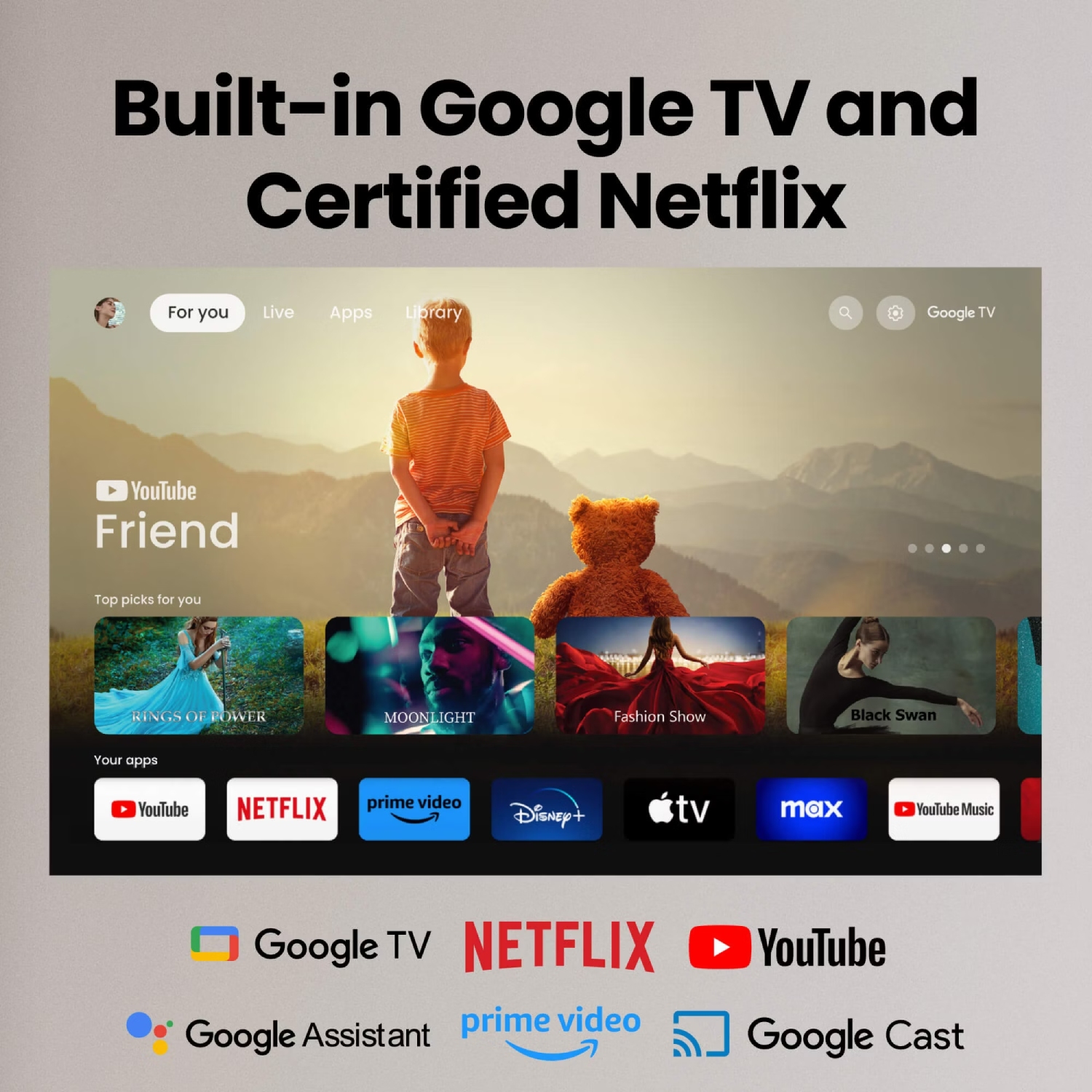 Проєктор BENQ GP520, DLP,4K UHD, ANSI 2600Lm,200000:1,Android11,2хHDMI,USB,Wi-Fi,BT5.0,16:9,сірий (9H.JT177.59E) на малюнкі №9