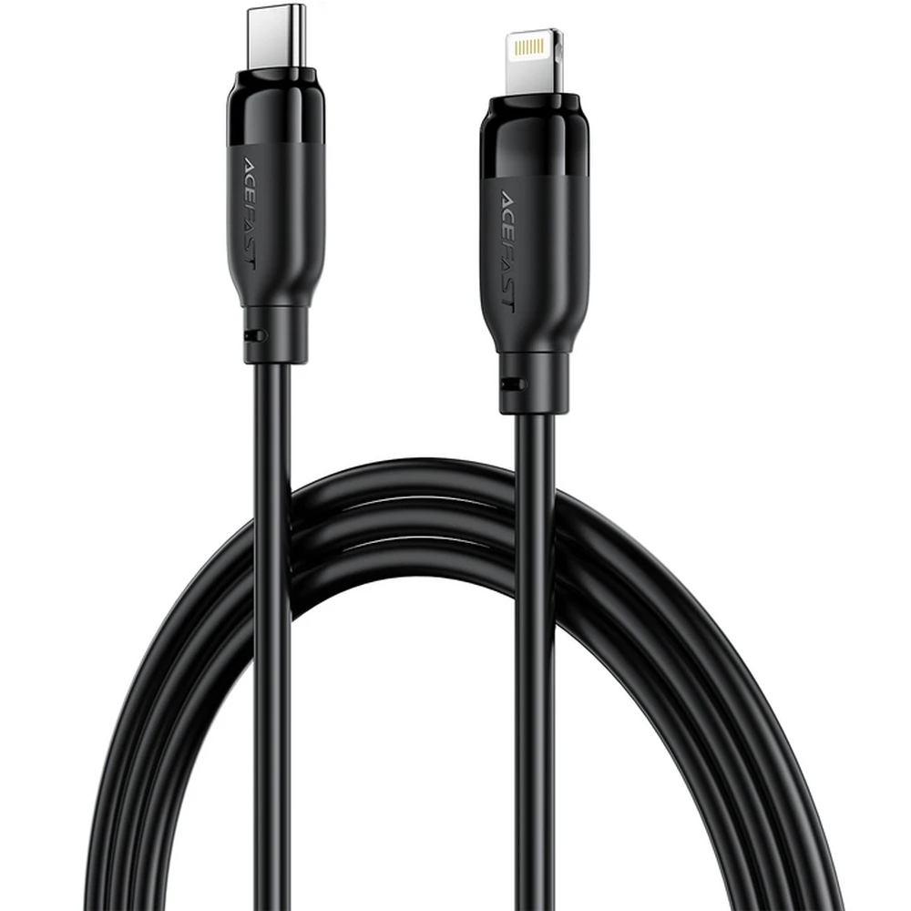 Кабель USB 2.0 Type-C M-Lightning M, 2.0м, чорний, TPU C16-05 Acefast (6974316286288) Чорний на малюнкі №3