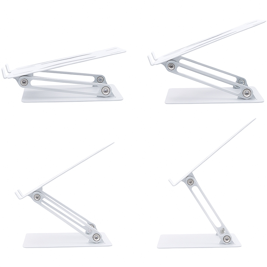 Підставка для ноутбука Laptop Stand 10-17 Aluminum Alloy Media-Tech біла (MT2661W) Білий на малюнкі №3