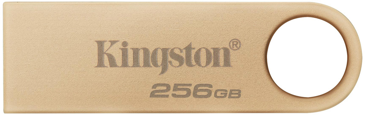 USB Flash Kingston 256GB USB 3.2 DT SE G3 Metal Gold, Retail (DTSE9G3/256GB#) золотистий на малюнкі №1
