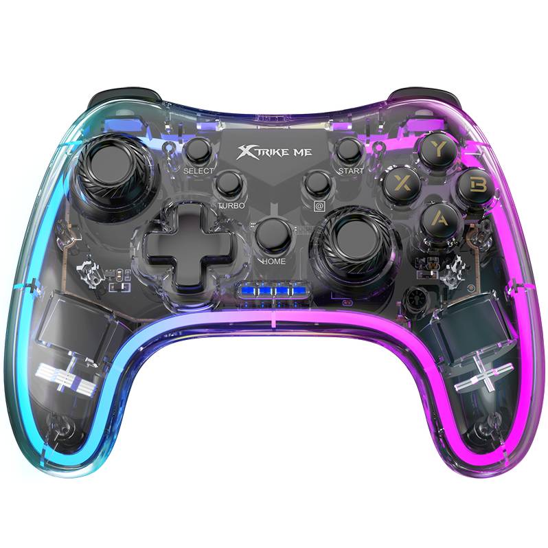Геймпад XTRIKE ME бездротовий, Bluetooth RGB PS4/IOS/Android/PC/Nintendo (GP-52) на малюнкі №1