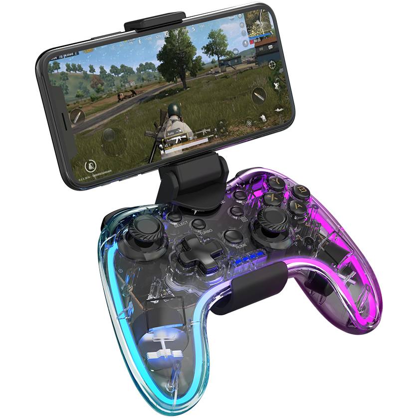 Геймпад XTRIKE ME бездротовий, Bluetooth RGB PS4/IOS/Android/PC/Nintendo (GP-52) на малюнкі №5