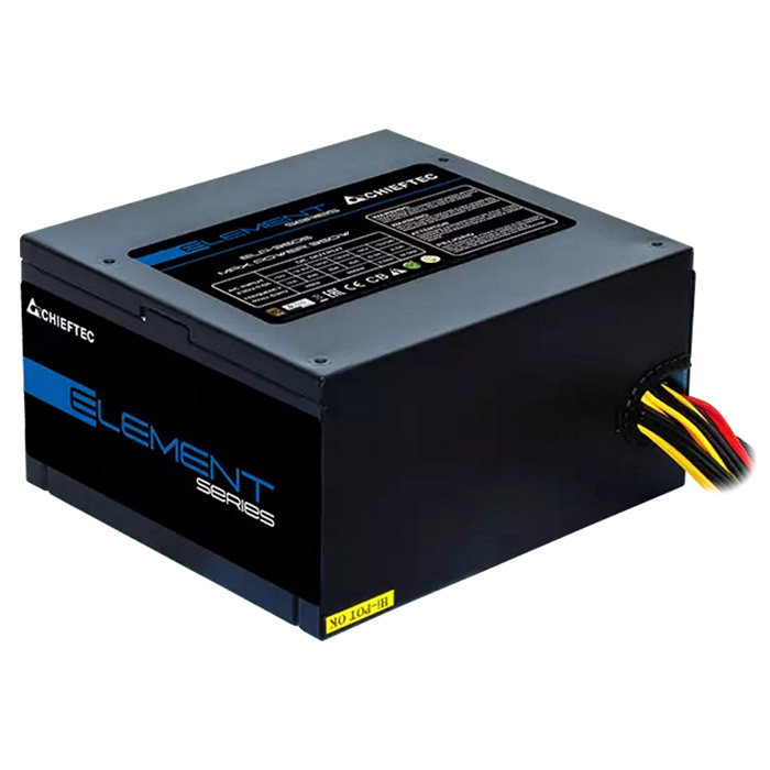 БЖ 600W Chieftec ELEMENT ELP-600S, 120 mm, 80+ Bronze Retail Box (ELP-600S) на малюнкі №2
