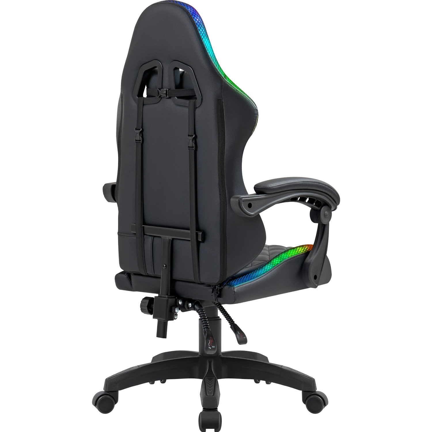 Крісло ігрове Defender Energy, Клас 4, 50мм, PU, RGB, чорне (64559) Чорний на малюнкі №4