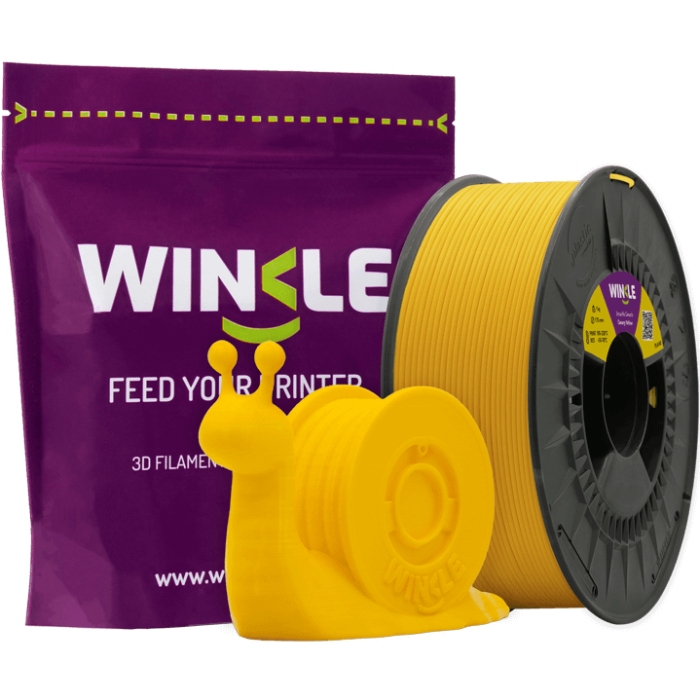 Пластик (Filament) WINKLE PLA HD 1кг, 1.75мм, канарково-жовтий (PHD01000175AMACANWNK) жовтий на малюнкі №2