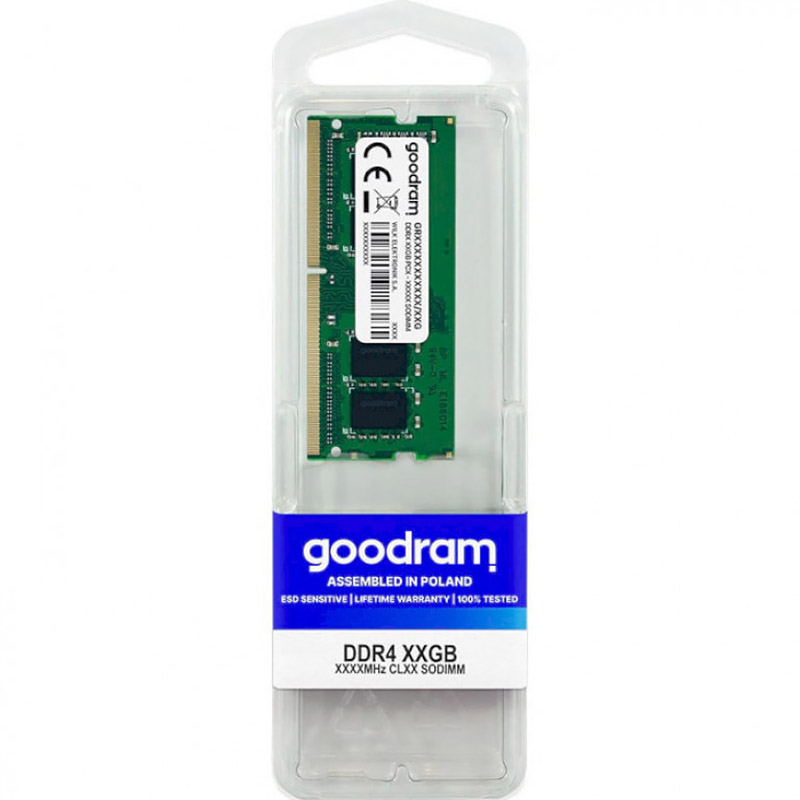 SoDIMM 32Gb DDR4 3200 MHz GoodRAM, Retail (GR3200S464L22/32G#) на малюнкі №2