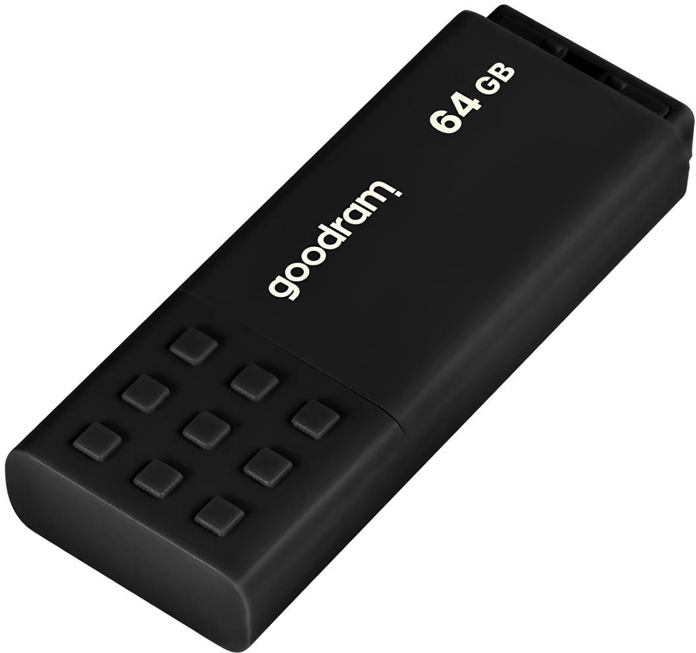 USB Flash GoodRAM 64GB USB 3.0 UME3 Black, Retail (UME3-0640K0R11#) Чорний на малюнкі №2