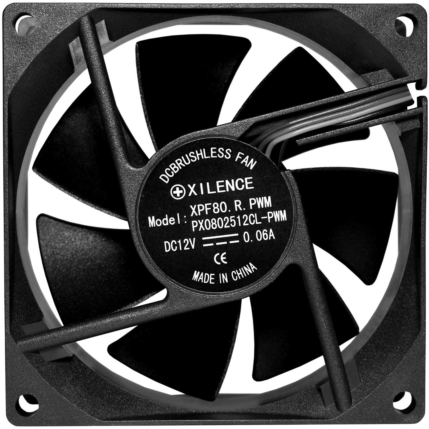 Вентилятор для корпуса 80mm Xilence Performance C XPF80.B.PWM Black, Retail Box (XF140) на малюнкі №4