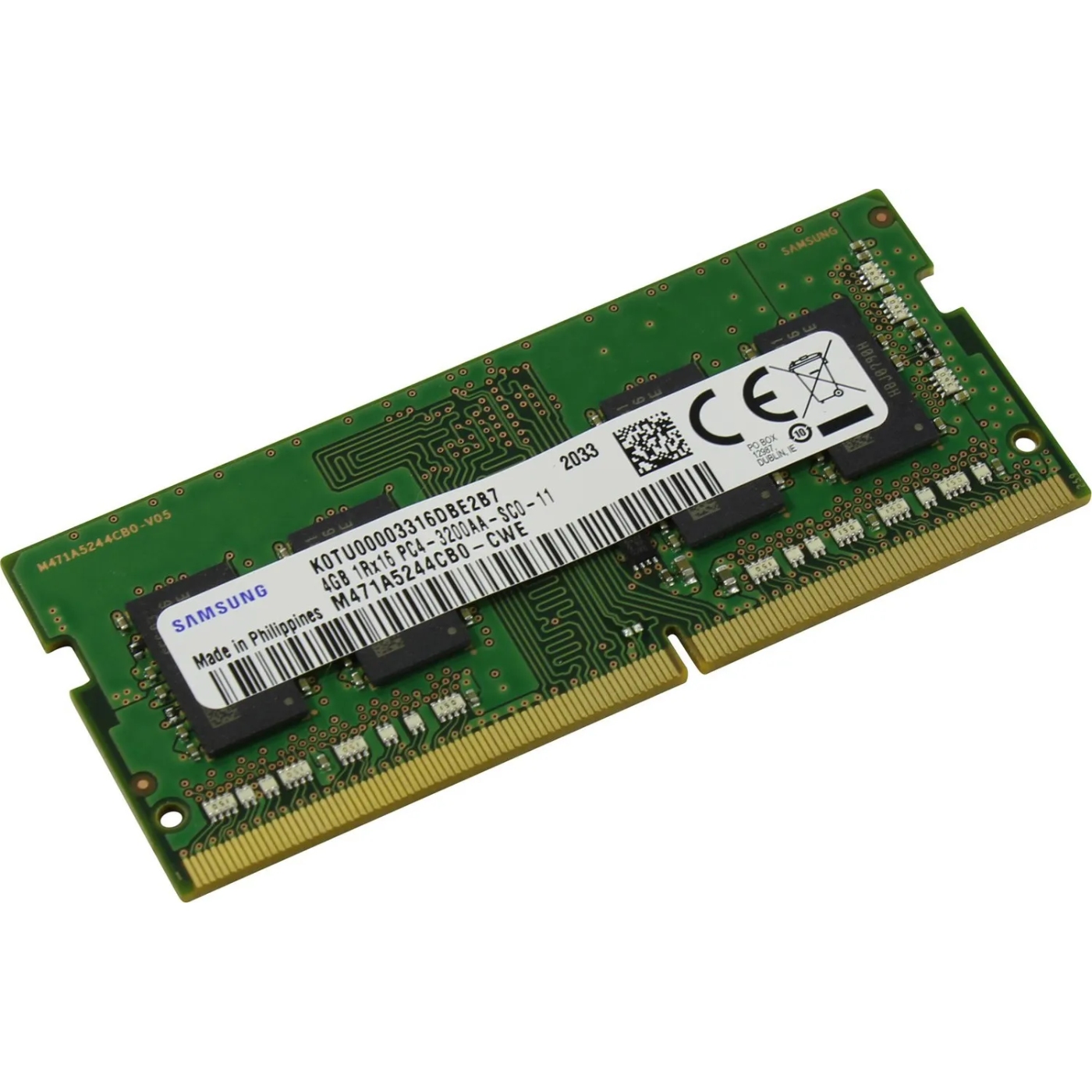 SoDIMM DDR4 4Gb 3200MHz SAMSUNG (M471A5244CB0-CWE) на малюнкі №1