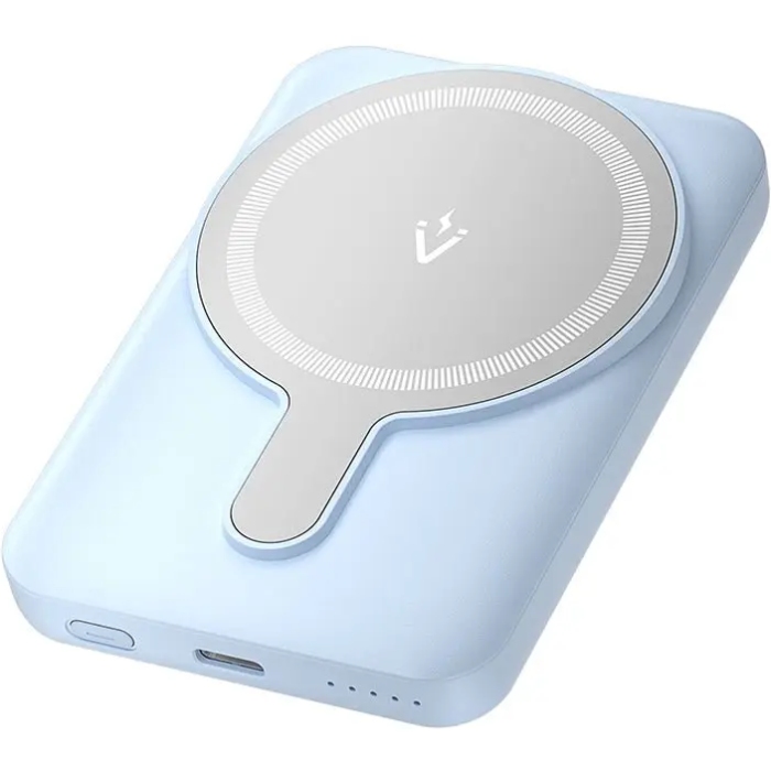УМБ Vention Magnetic Wireless 5000mAh 20W PD, USB-C In/Out QI-15W Blue (FHSL0) на малюнкі №1