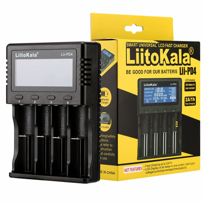 Зарядний пристрій LiitoKala Lii-PD4, 4x(LiOn/LiFePO4/NiMH/NiCd), display (Lii-PD4) на малюнкі №10