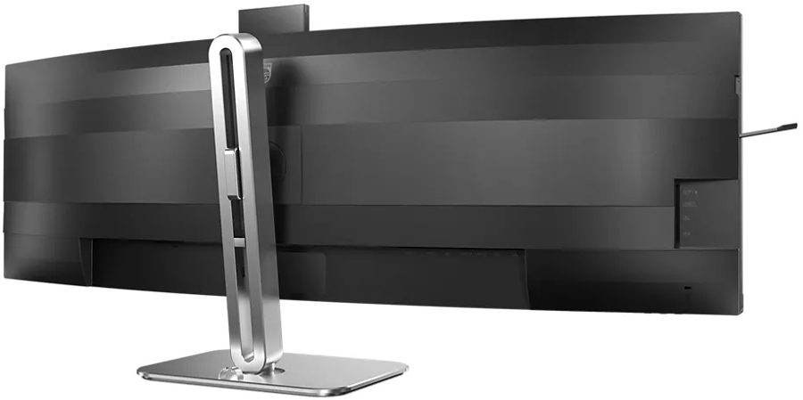TFT 48.8 Philips 49B2U6900CH, VA 5120x1440, вигн, 2xHDMI, DP, 2xUSB-C, RJ-45, USB-hub, cam,HAS,кол (49B2U6900CH/00) чорний з сріблястим на малюнкі №5