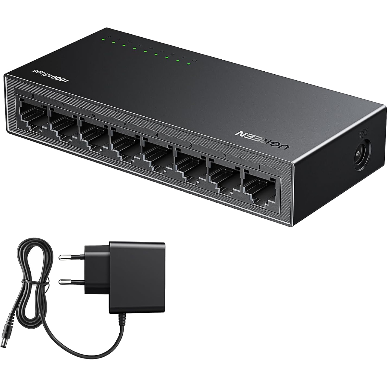 Комутатор Ugreen, 8-Port Gigabit Ethernet Switch (35499EU) на малюнкі №2
