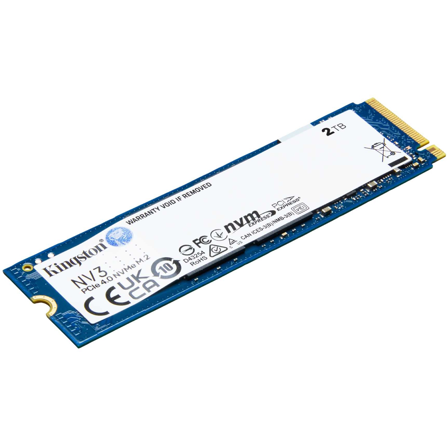 SSD 2TB Kingston NV3 M.2 2280 PCIe 4.0 x4 NVMe (SNV3S/2000G#) на малюнкі №2