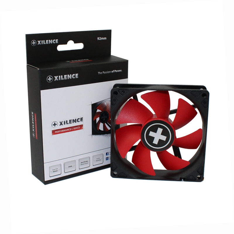 Вентилятор для корпуса 92mm Xilence Performance C XPF92.R.PWM Red/Black, Retail Box (XF041) на малюнкі №1