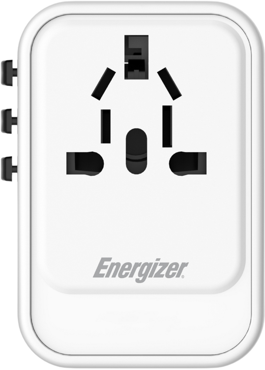 Зарядний пристрій 3xUSB 45W GaN (2хUSB-C+USB-A) PD3.0/QC3.0, universal plugs US/EU/AU/UK Energizer (ETC450) на малюнкі №3