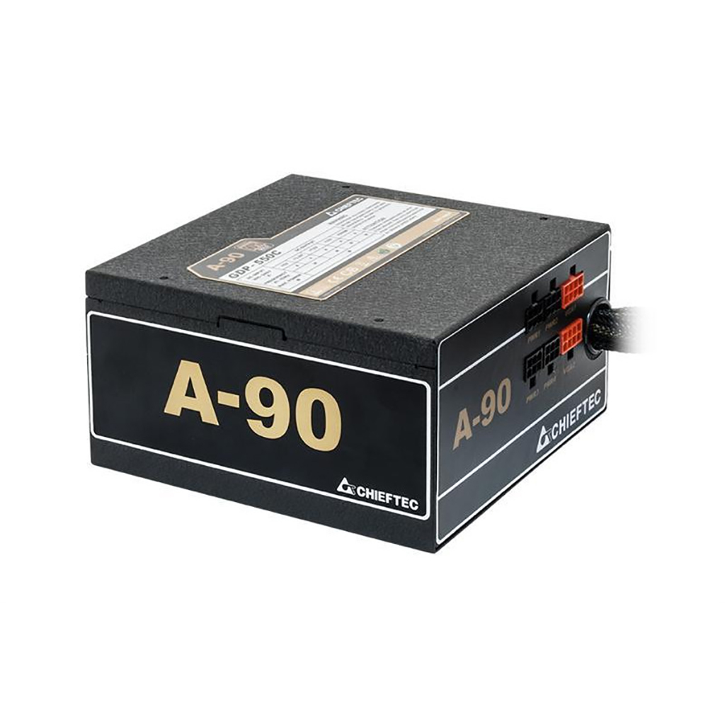 БЖ 650W Chieftec A-90 GDP-650C, 140 mm, 90%, Modular, Retail Box (GDP-650C) на малюнкі №1