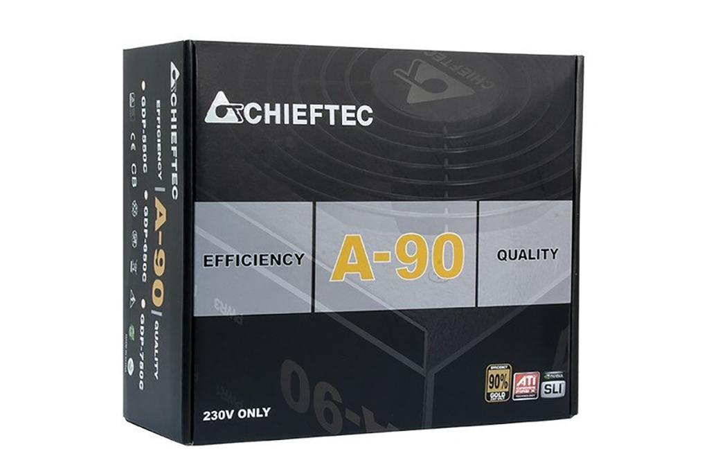 БЖ 650W Chieftec A-90 GDP-650C, 140 mm, 90%, Modular, Retail Box (GDP-650C) на малюнкі №2