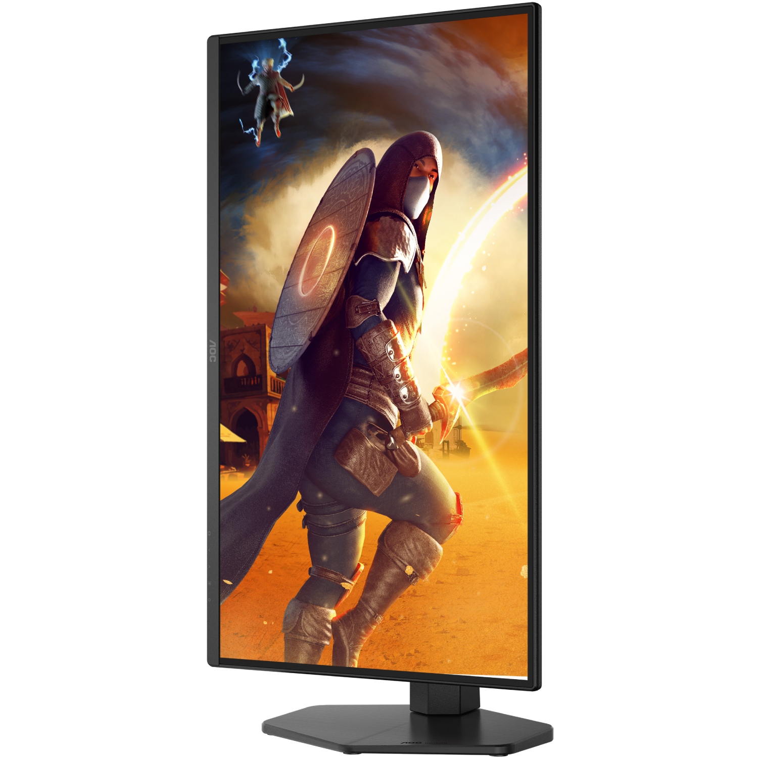 TFT 24.5 AOC Q25G4SR, Fast IPS, 300 Гц, 2xHDMI, DP, HAS, Pivot, колонки, чорно-червоний (Q25G4SR) чорний з червоним на малюнкі №6